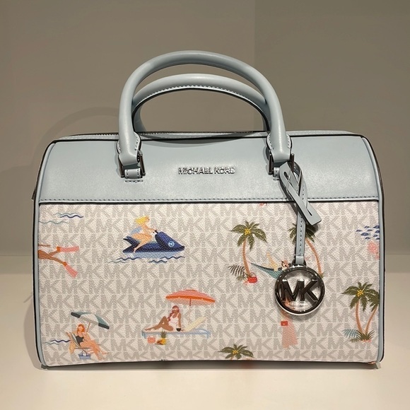 Michael Kors Girls Jet set travel med duffle bag crossbody - Picture 3 of 12